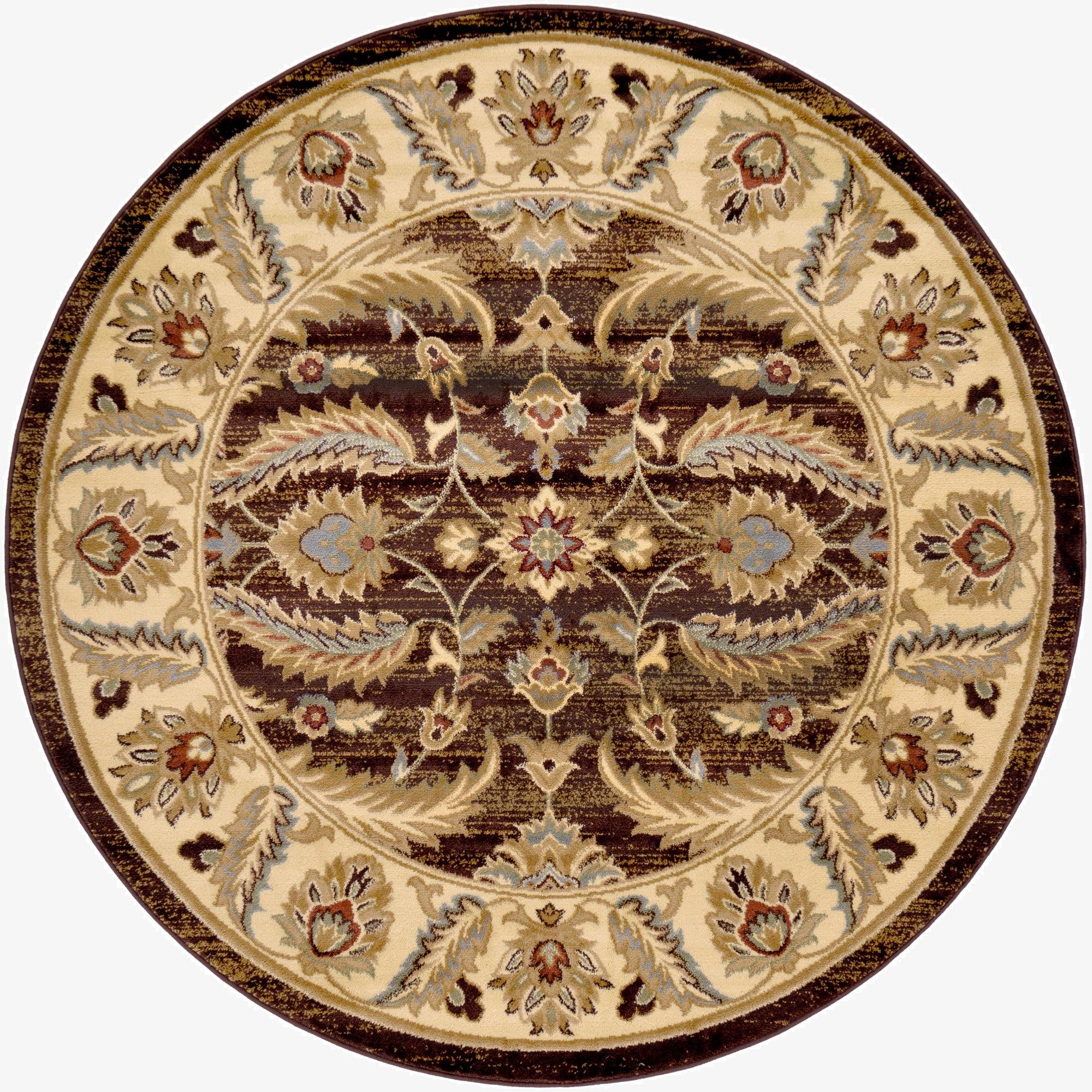 6' x 6' Classic Agra Round Rug