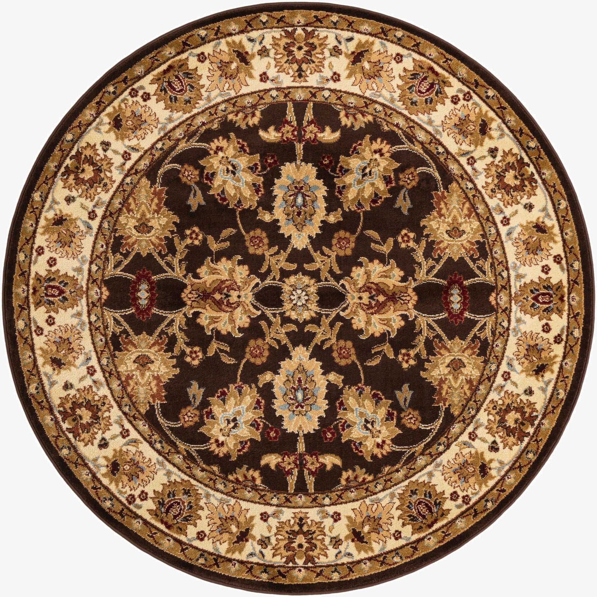 Primary image 6' x 6' Classic Agra Round Rug