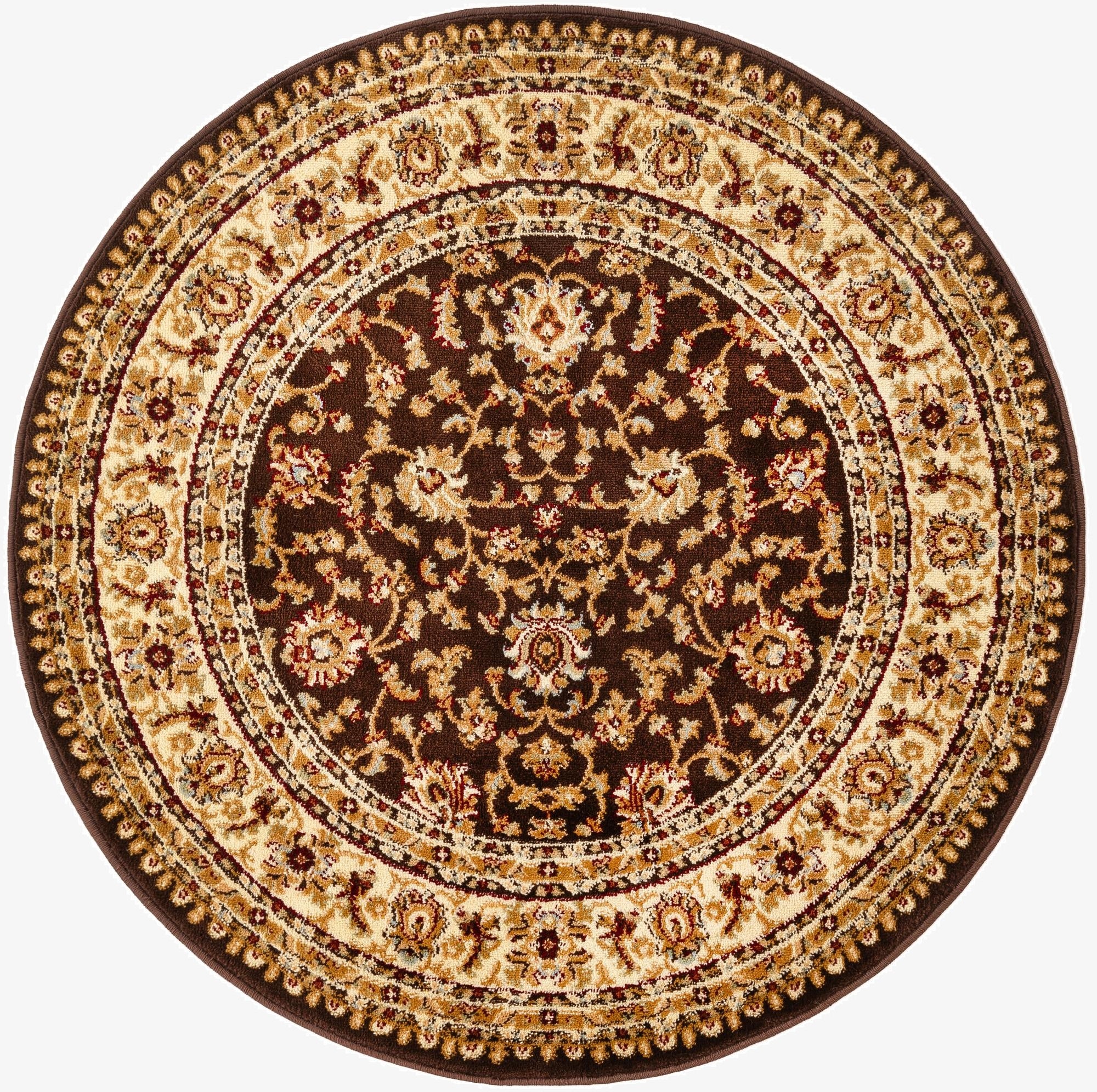 Primary image 4' x 4' Classic Agra Round Rug