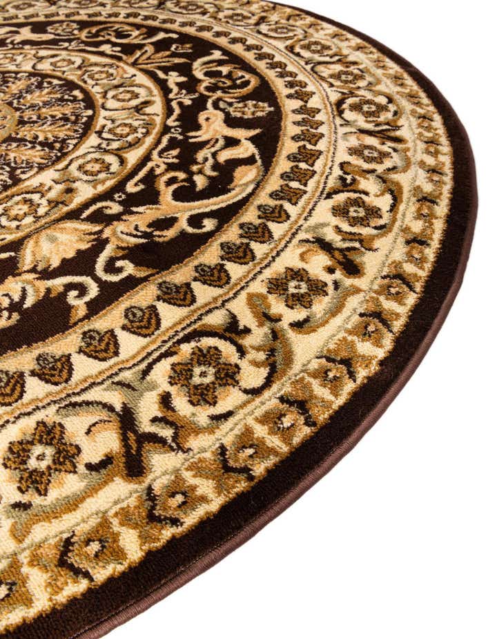 240cm x 240cm Klassieke Aubusson Rond Vloerkleed