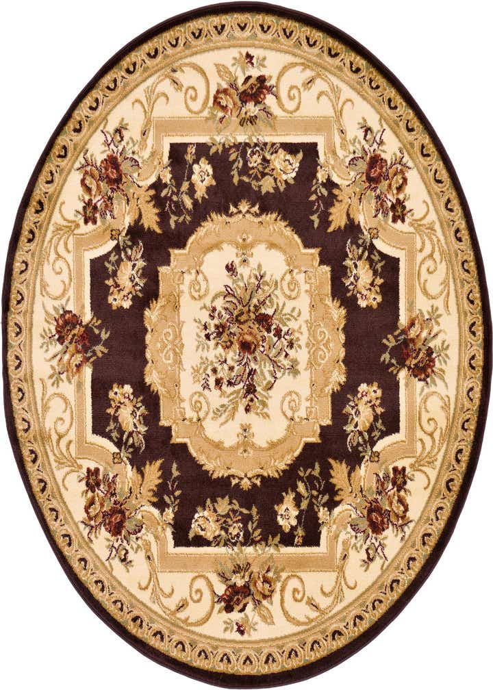 6' x 6' Classic Aubusson Round Rug
