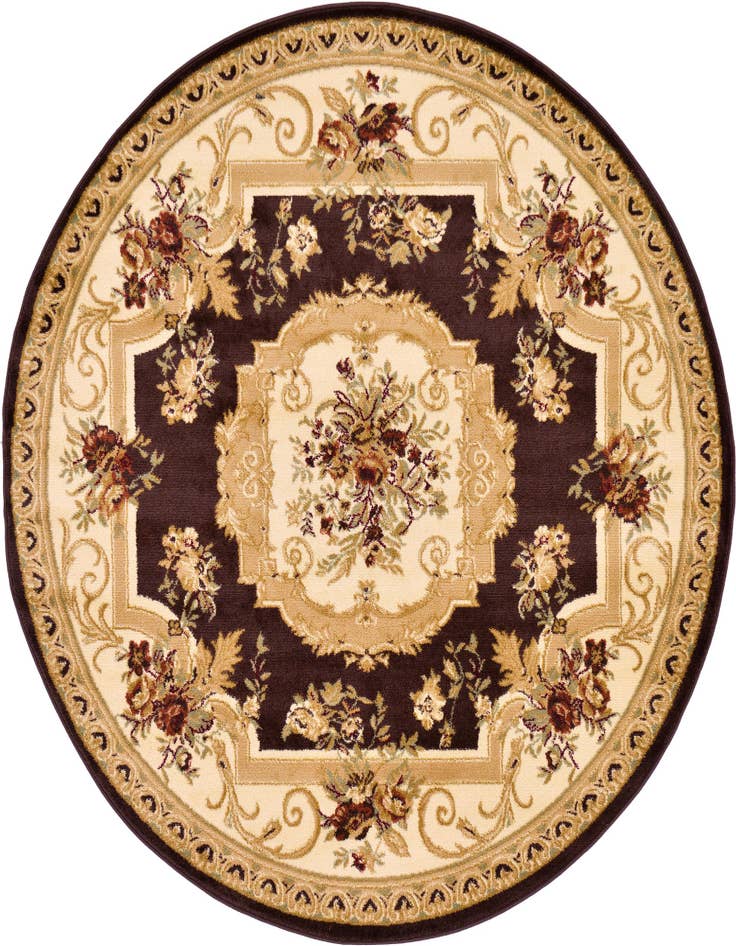 Detail image of 6' x 6' Classic Aubusson Round Rug