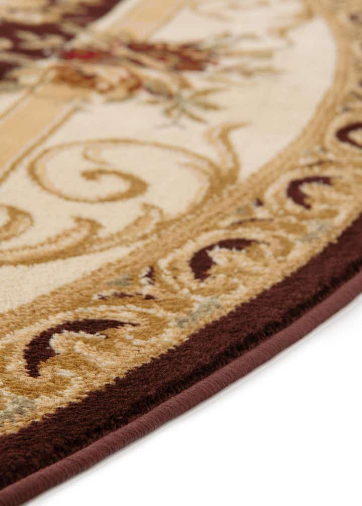 6' x 6' Classic Aubusson Round Rug