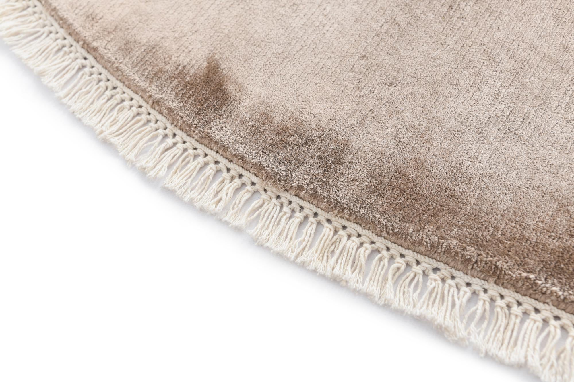 6' 6 x 6' 6 Hand Knotted Darya Wool Round Rug
