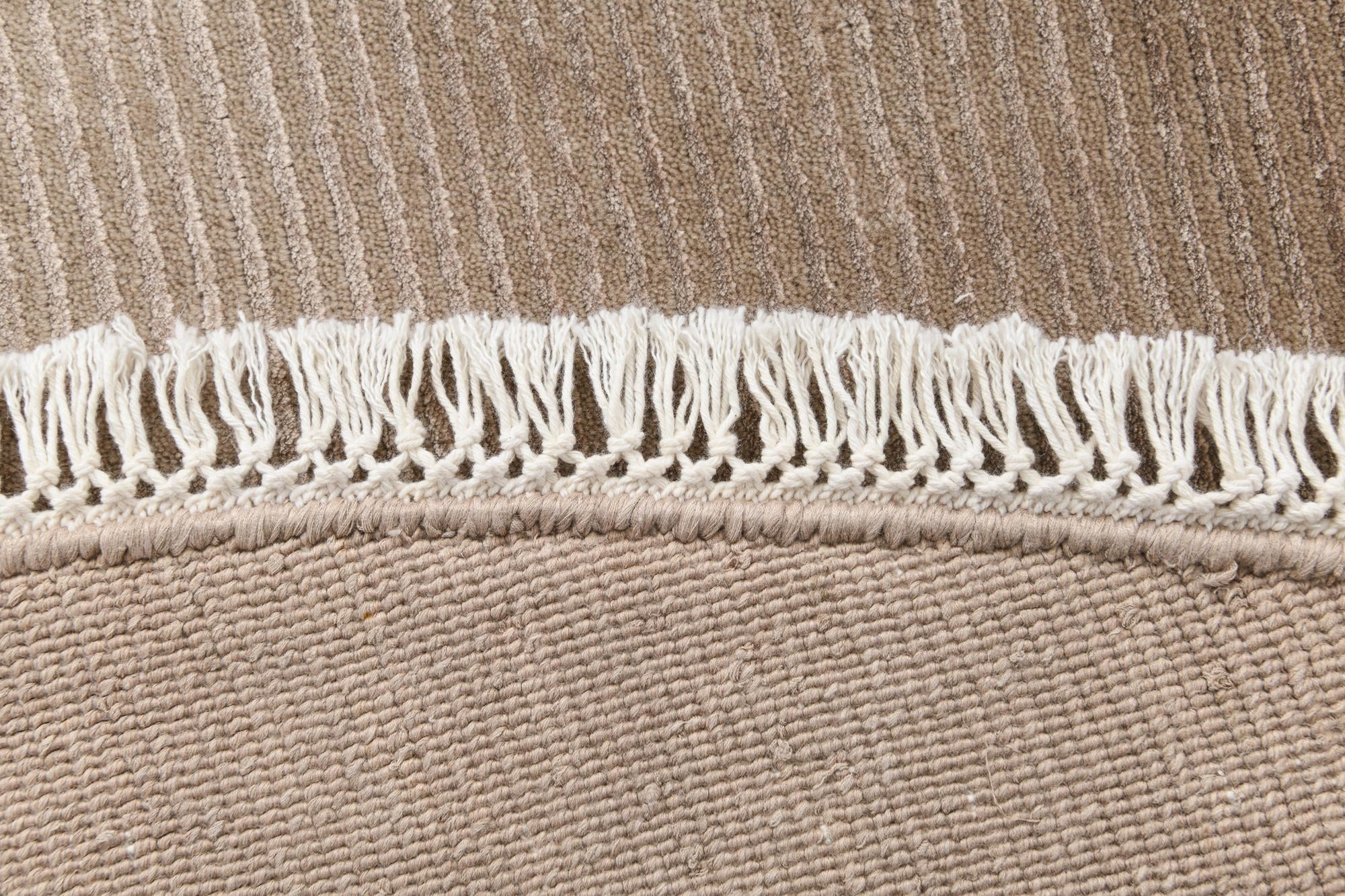 6' 6 x 6' 6 Hand Knotted Darya Wool Round Rug