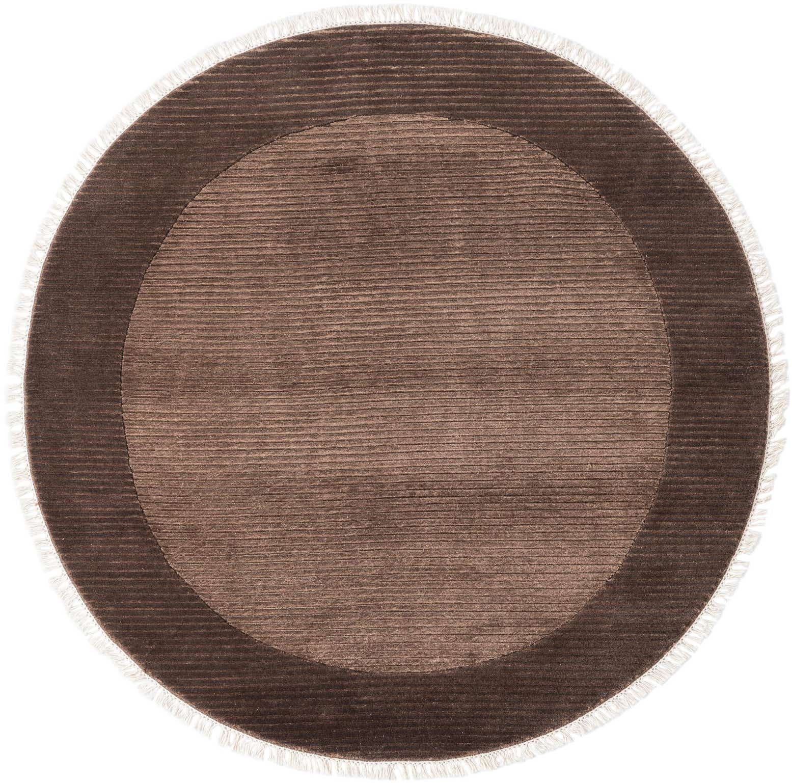 4' 10 x 4' 10 Hand Knotted Darya Wool Round Rug