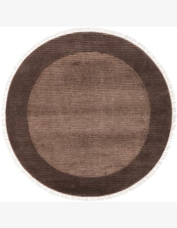4' 10 x 4' 10 Hand Knotted Darya Wool Round Rug
