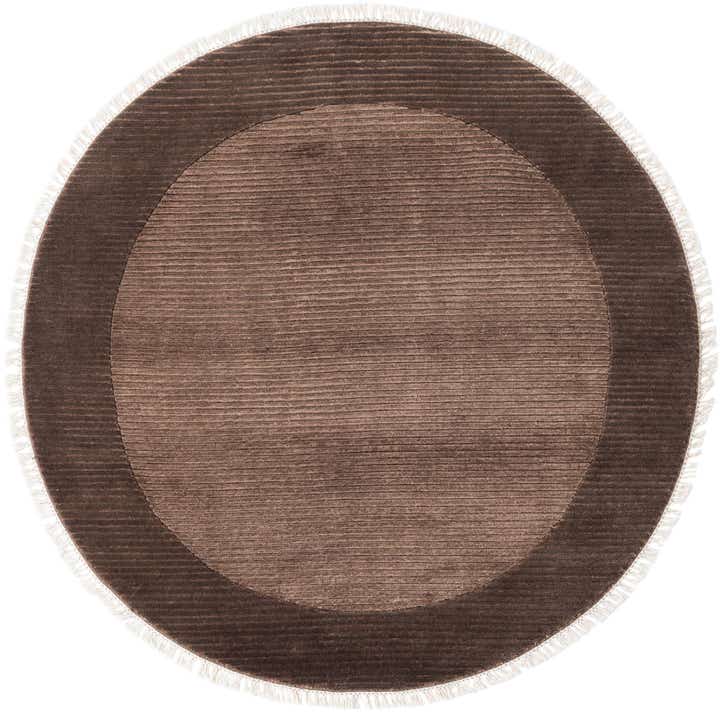 4' 10 x 4' 10 Hand Knotted Darya Wool Round Rug