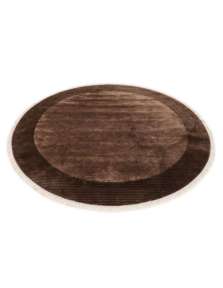 6' 7 x 6' 7 Hand Knotted Darya Wool Round Rug