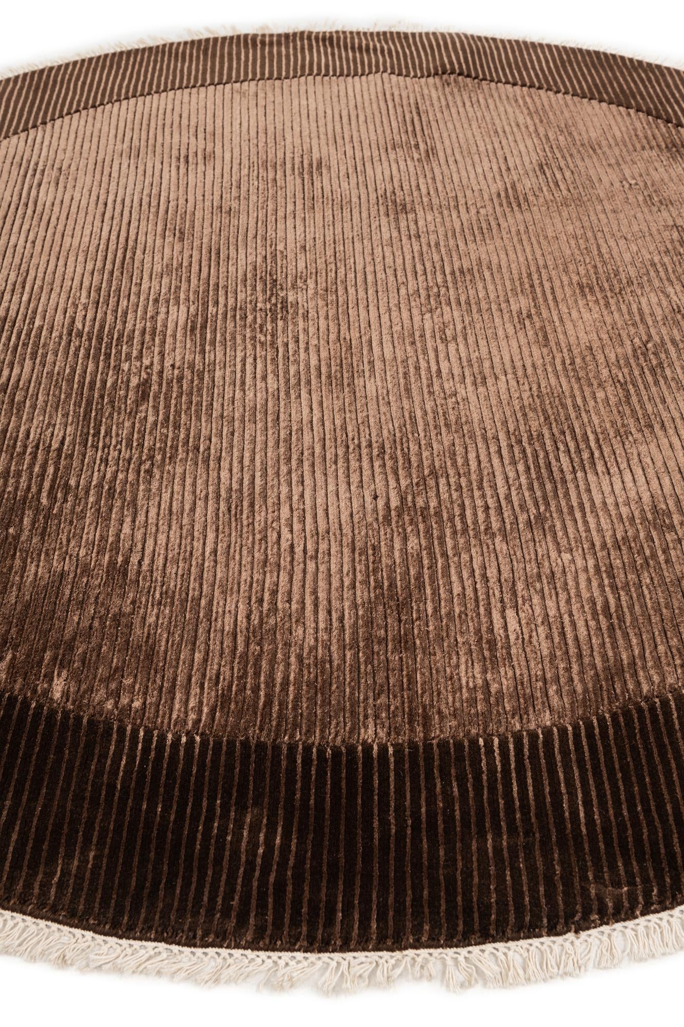 6' 7 x 6' 7 Hand Knotted Darya Wool Round Rug