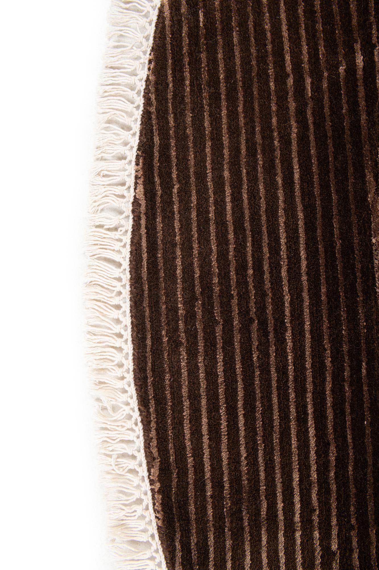 6' 7 x 6' 7 Hand Knotted Darya Wool Round Rug