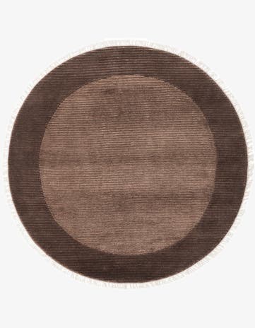 4' 10 x 4' 10 Hand Knotted Darya Wool Round Rug