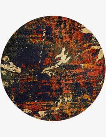 7' 10 x 7' 10 Washable Haerfest Round Rug