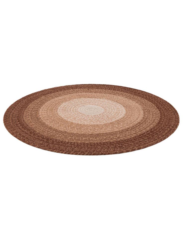 Detail image of 3' 1 x 3' 1  Hand Hand Braided Wool Round Rug