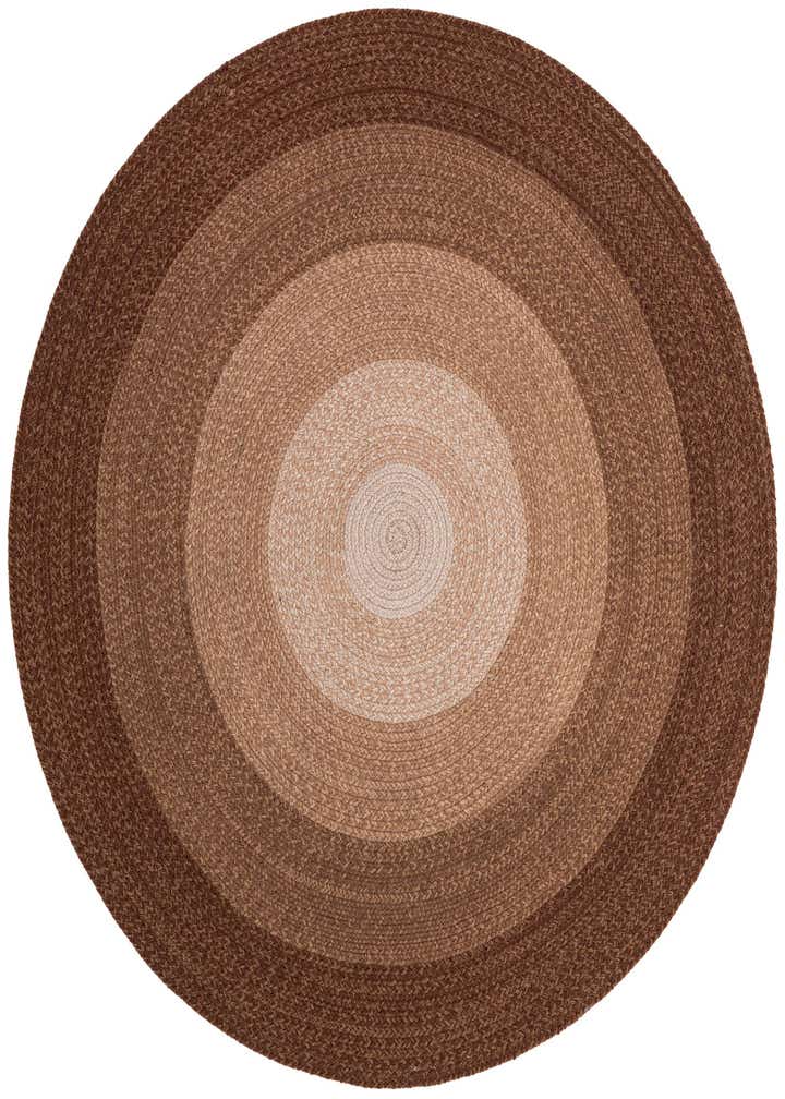 5' 1 x 5' 1 Handmade Hand Braided Wool Round Rug