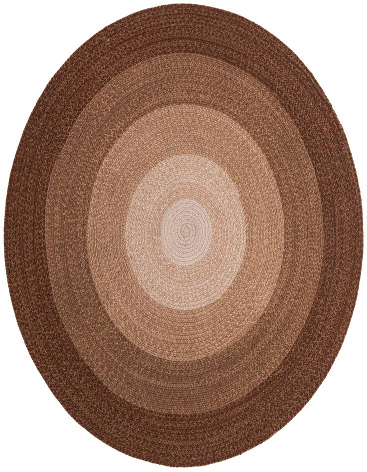 Detail image of 5' 1 x 5' 1 Handmade Hand Braided Wool Round Rug