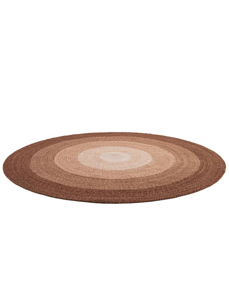 Detail image of 5' 1 x 5' 1  Hand Hand Braided Wool Round Rug