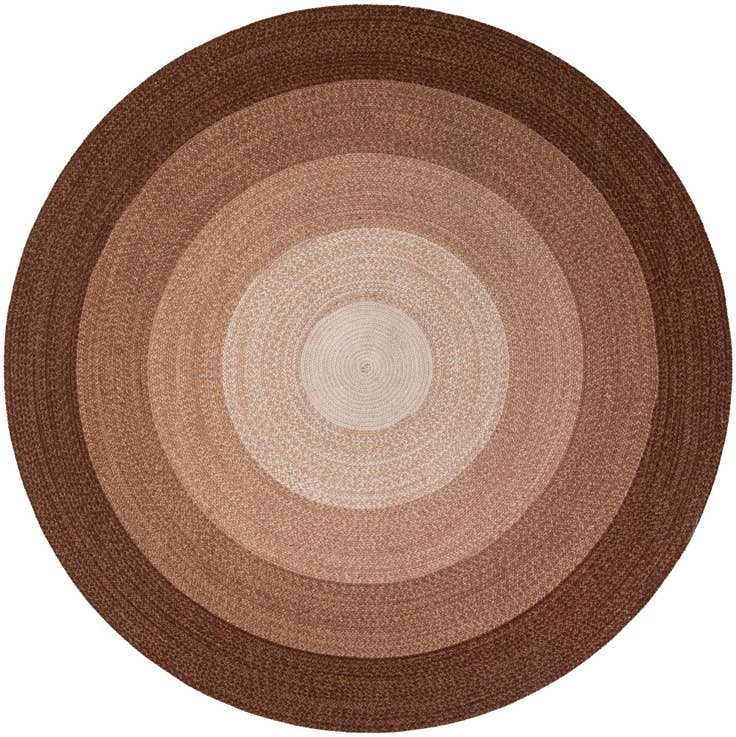 Detail image of 7' 10 x 7' 10 Hand Braided Wool Round Rug
