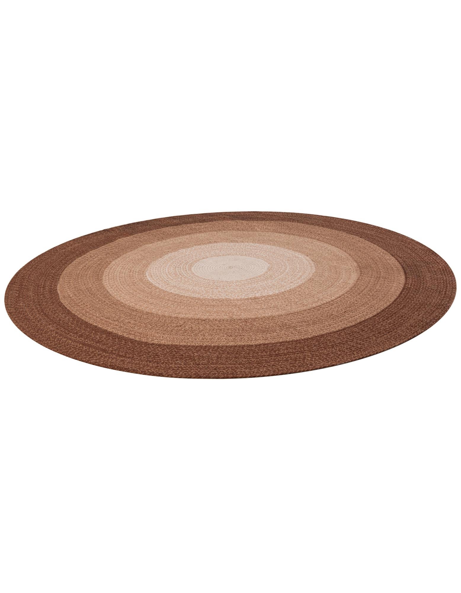 7' 10 x 7' 10 Hand Braided Wool Round Rug