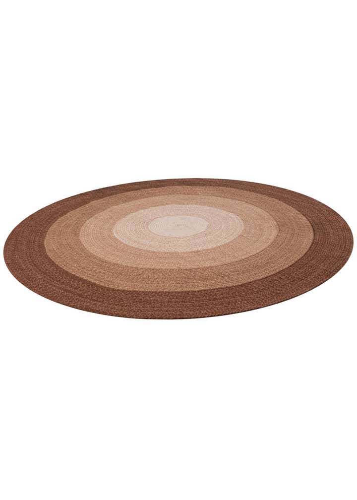 7' 10 x 7' 10 Hand Braided Wool Round Rug