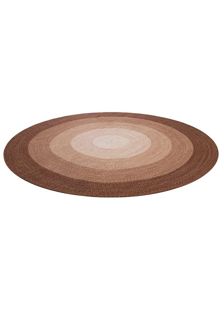7' 10 x 7' 10 Hand Braided Wool Round Rug