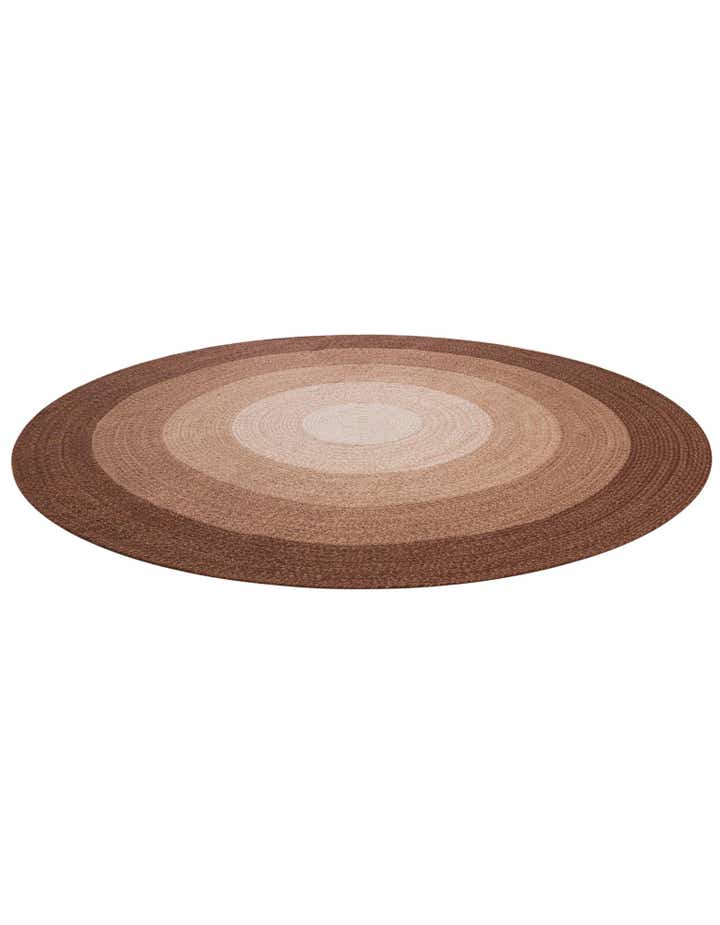 7' 10 x 7' 10 Hand Braided Wool Round Rug