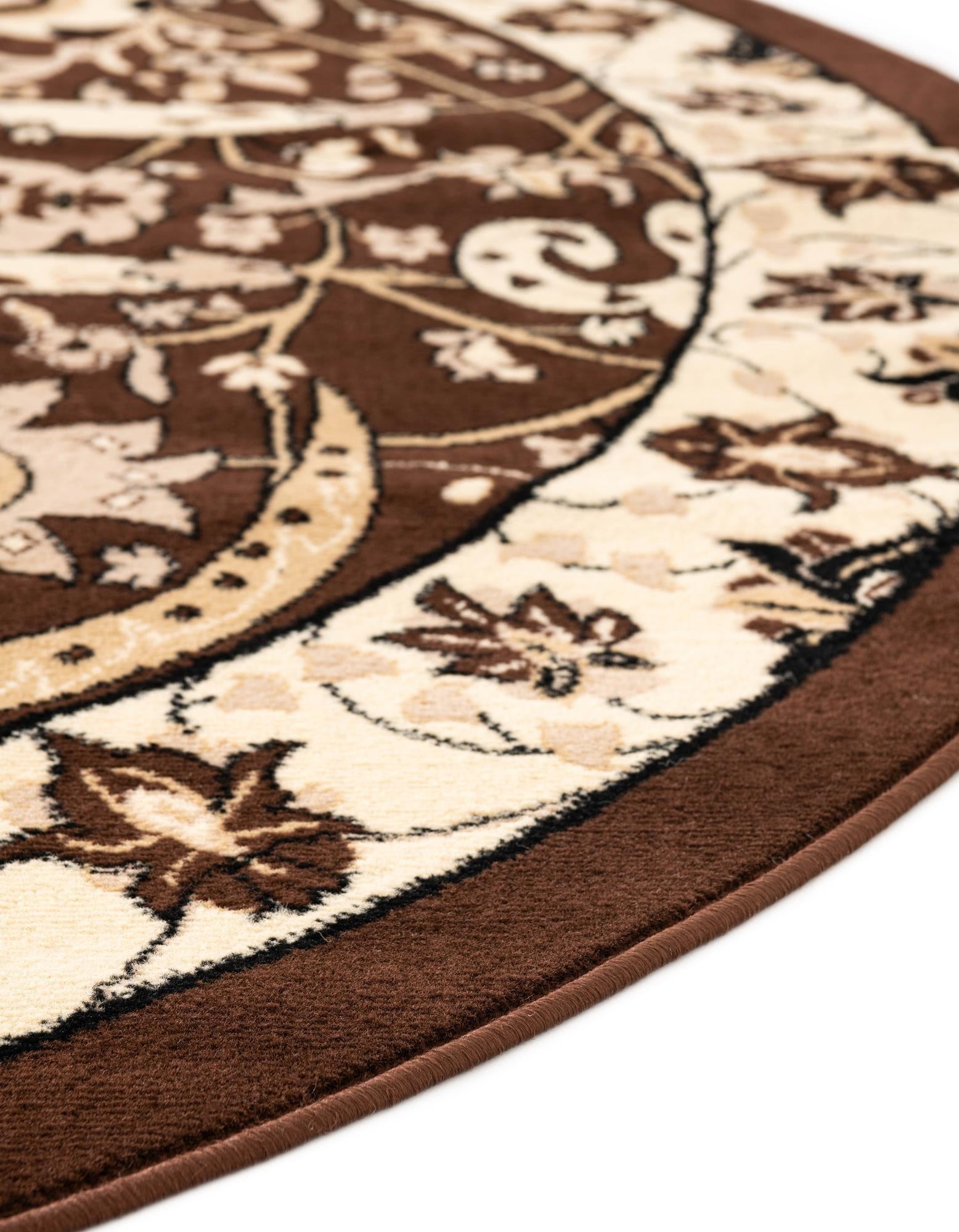 7' 10 x 7' 10 Isfahan Design Round Rug