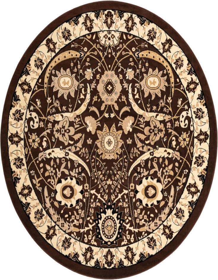 Detail image of 7' 10 x 7' 10 Isfahan Design Round Rug