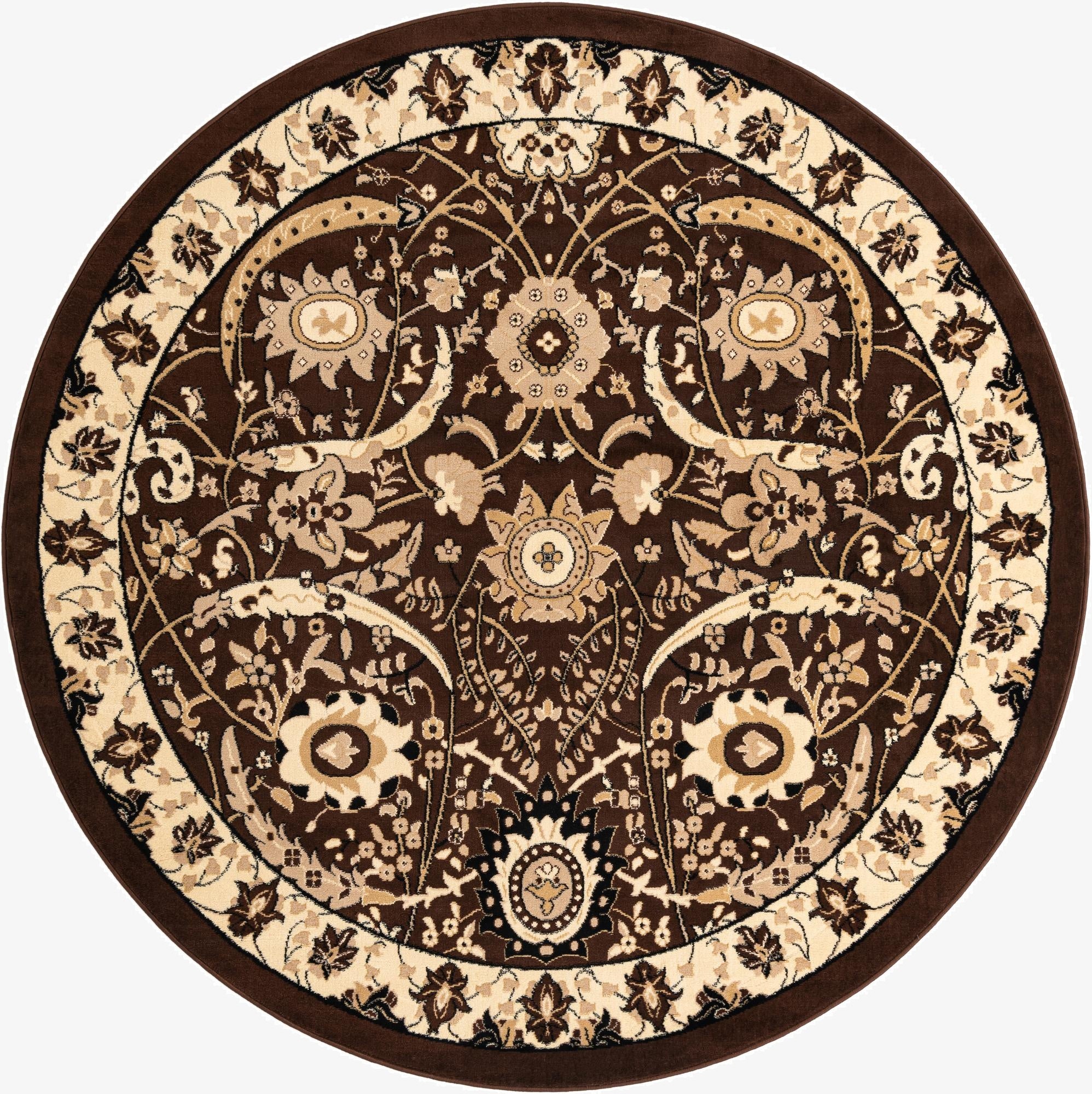 Primary image 7' 10 x 7' 10 Isfahan Design Round Rug