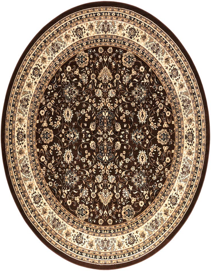 Detail image of 10' x 10' Kashan Design Round Rug