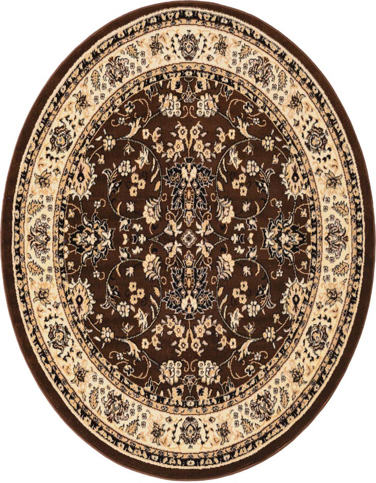 Detail image of 6' x 6' Kashan Design Round Rug