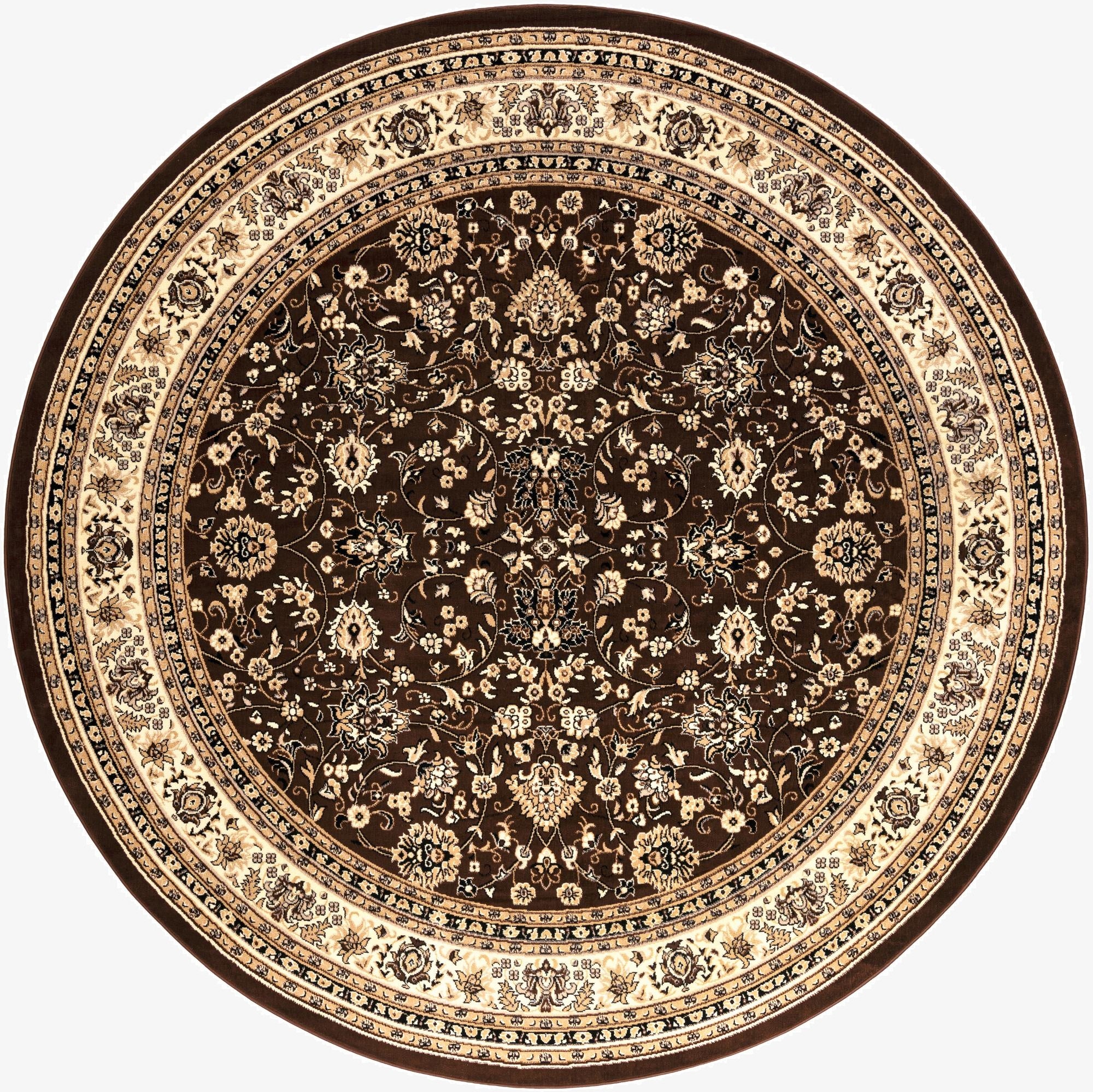 Primary image 10' x 10' Kashan Design Round Rug