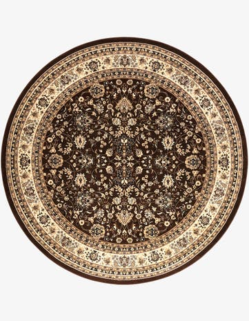 10' x 10' Kashan Design Round Rug