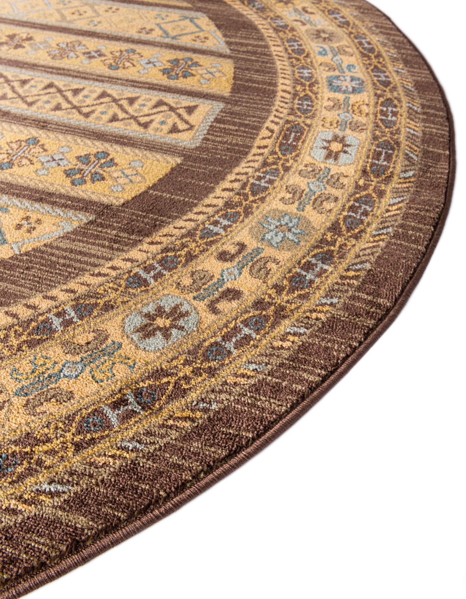 8' x 8' Kashkuli Gabbeh Round Rug