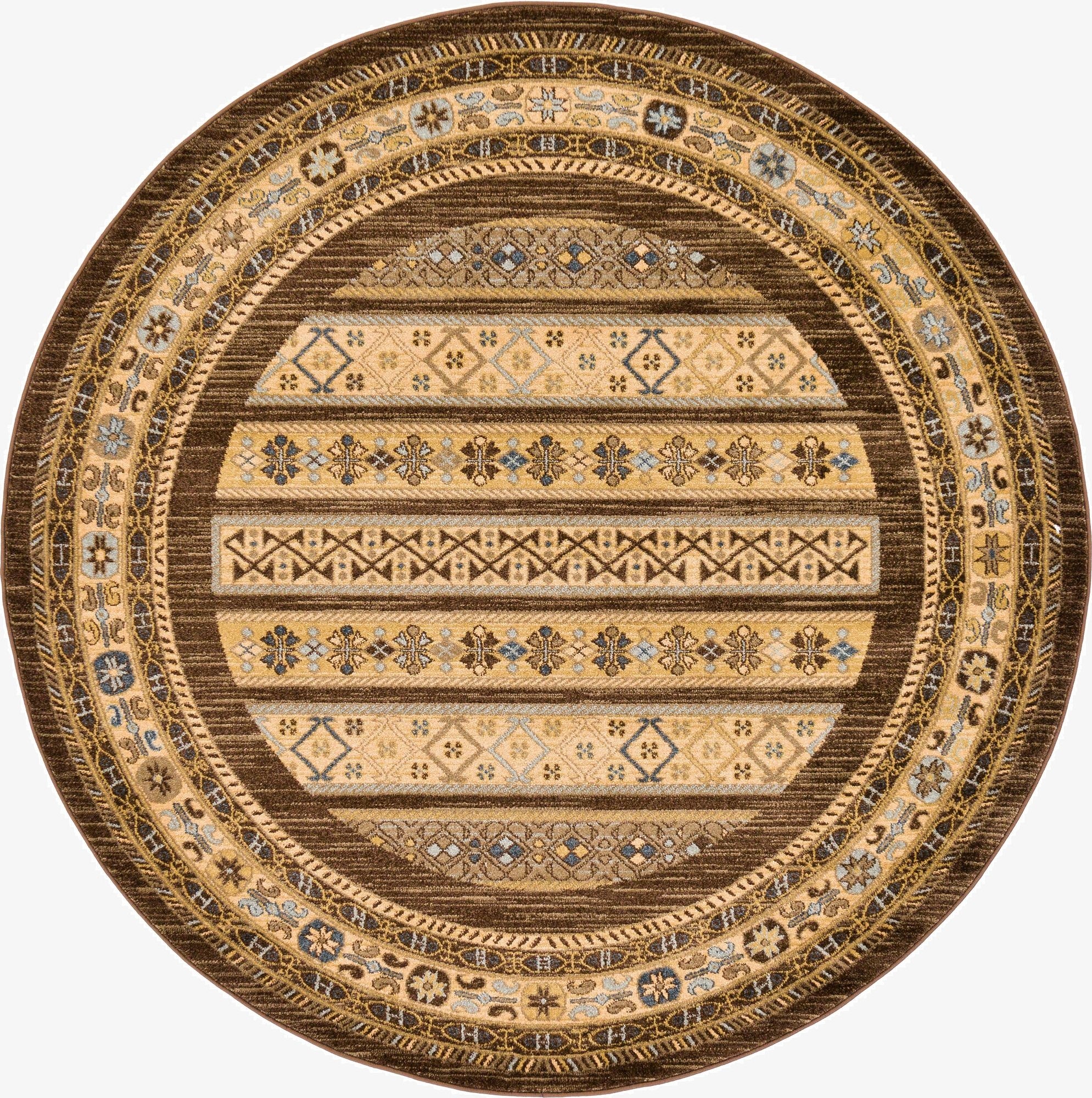 6' x 6' Kashkuli Gabbeh Round Rug