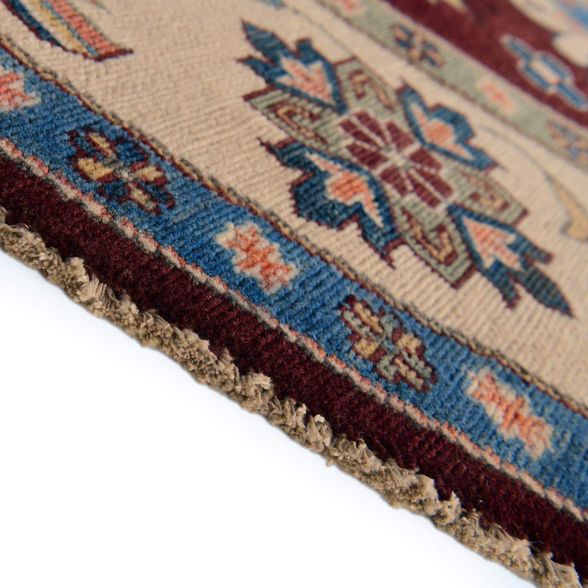 8' 1 x 8' 3 Hand Knotted Kazak Round Rug