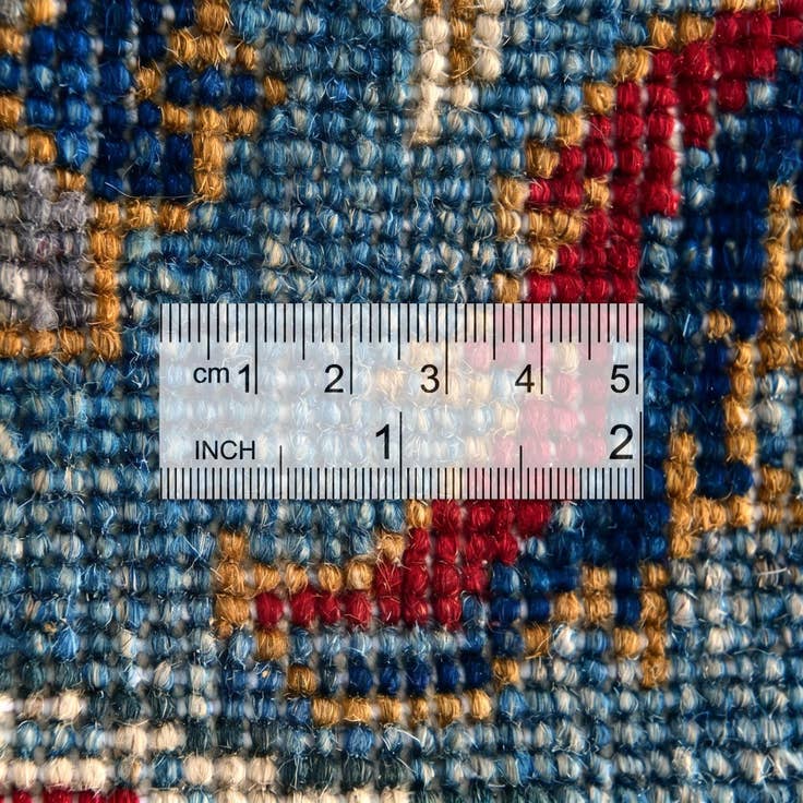 Detail image of 3' 4 x 3' 4 Hand Knotted Kazak Round Rug