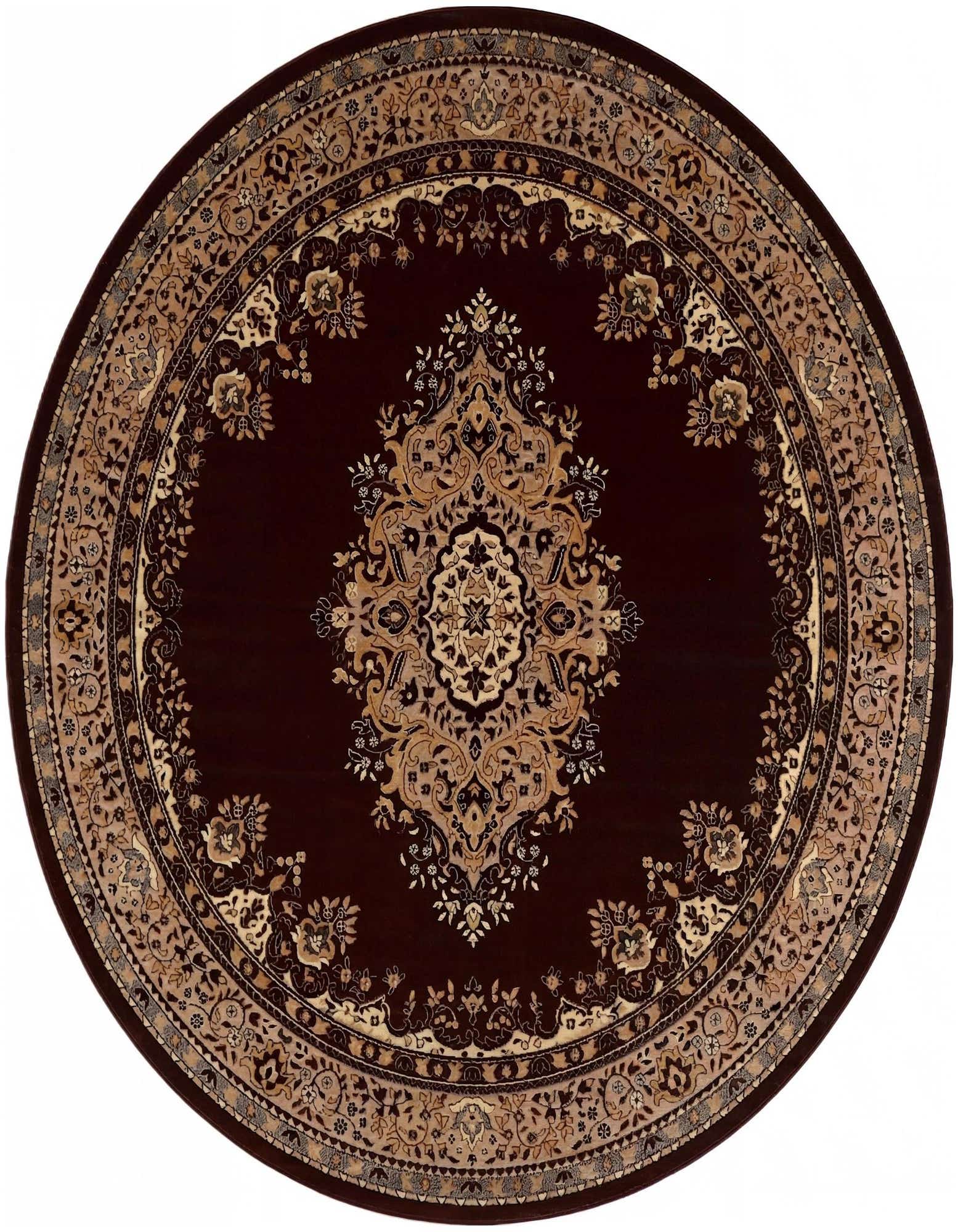 10' x 10' Mashad Design Round Rug
