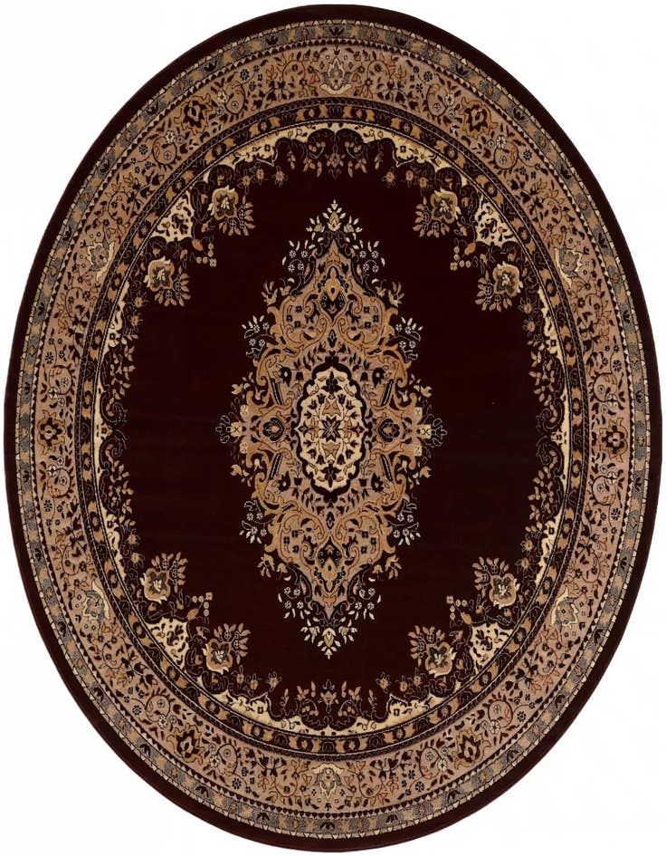 Detail image of 10' x 10' Mashad Design Round Rug