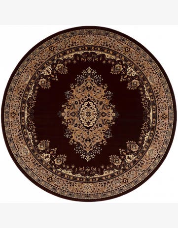 10' x 10' Mashad Design Round Rug