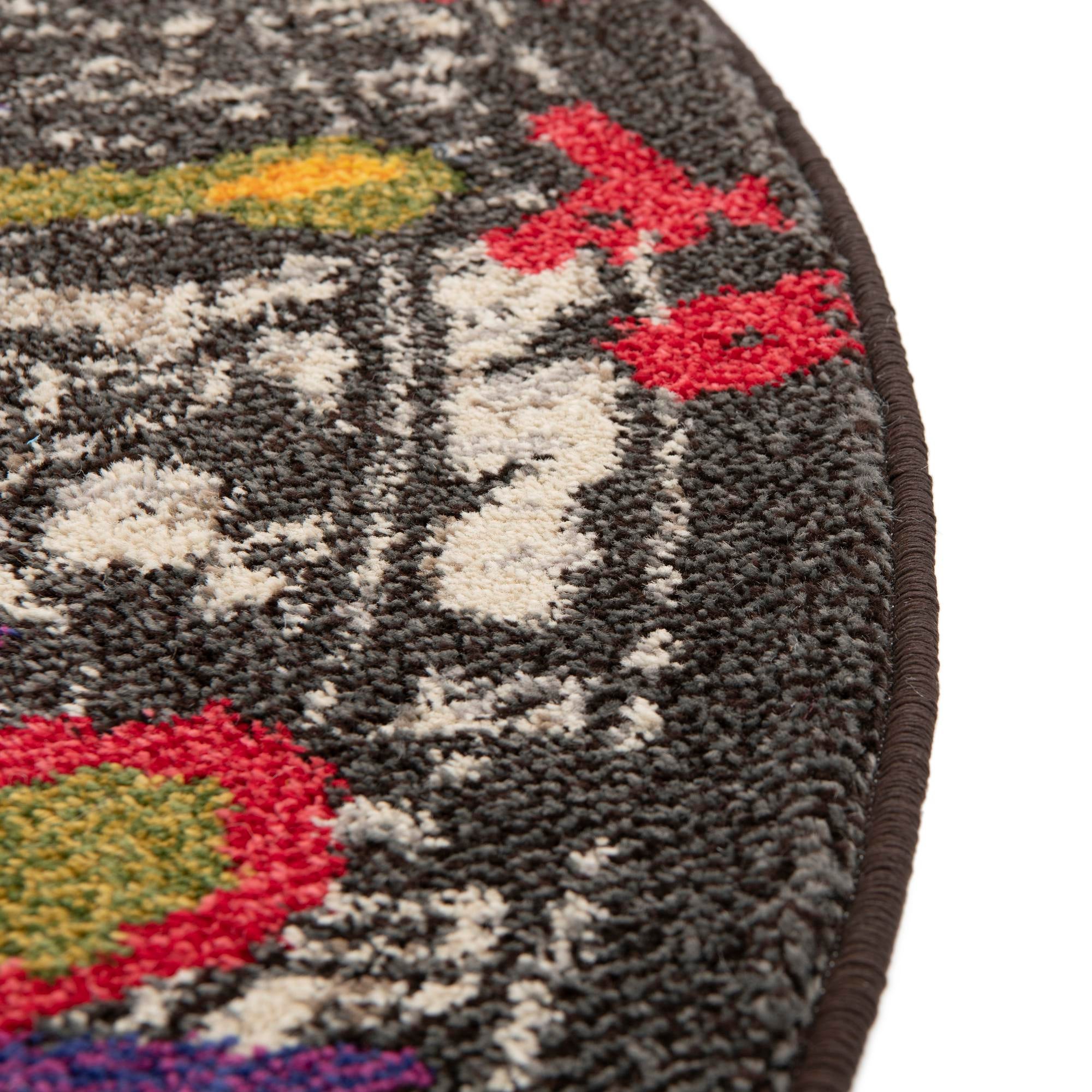 6' x 6' Washable Mesa Round Rug