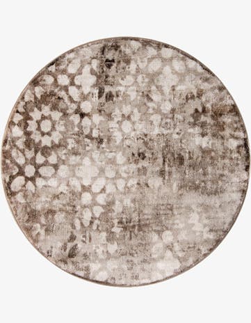Brown Monaco Round Rug