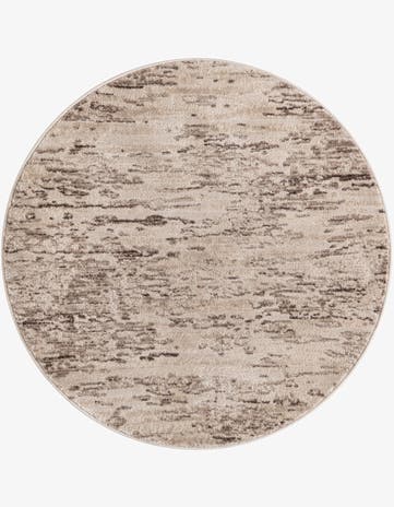 Brown Oasis Round Rug