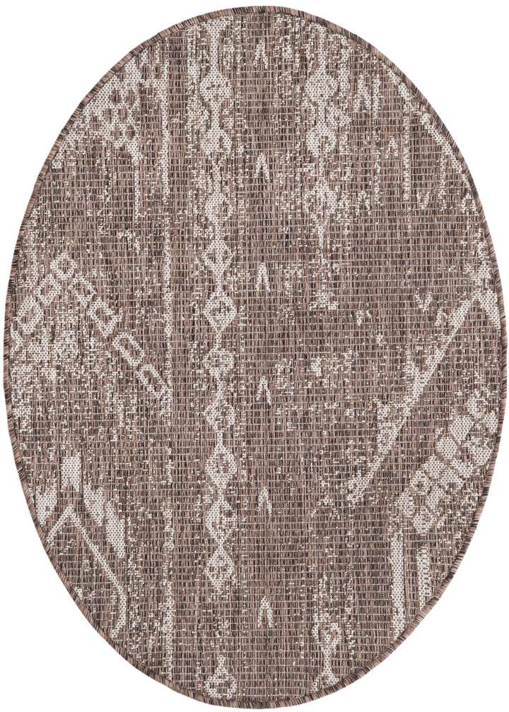 3' x 3' Easy-Clean Bohemian Indoor / Outdoor Round Rug