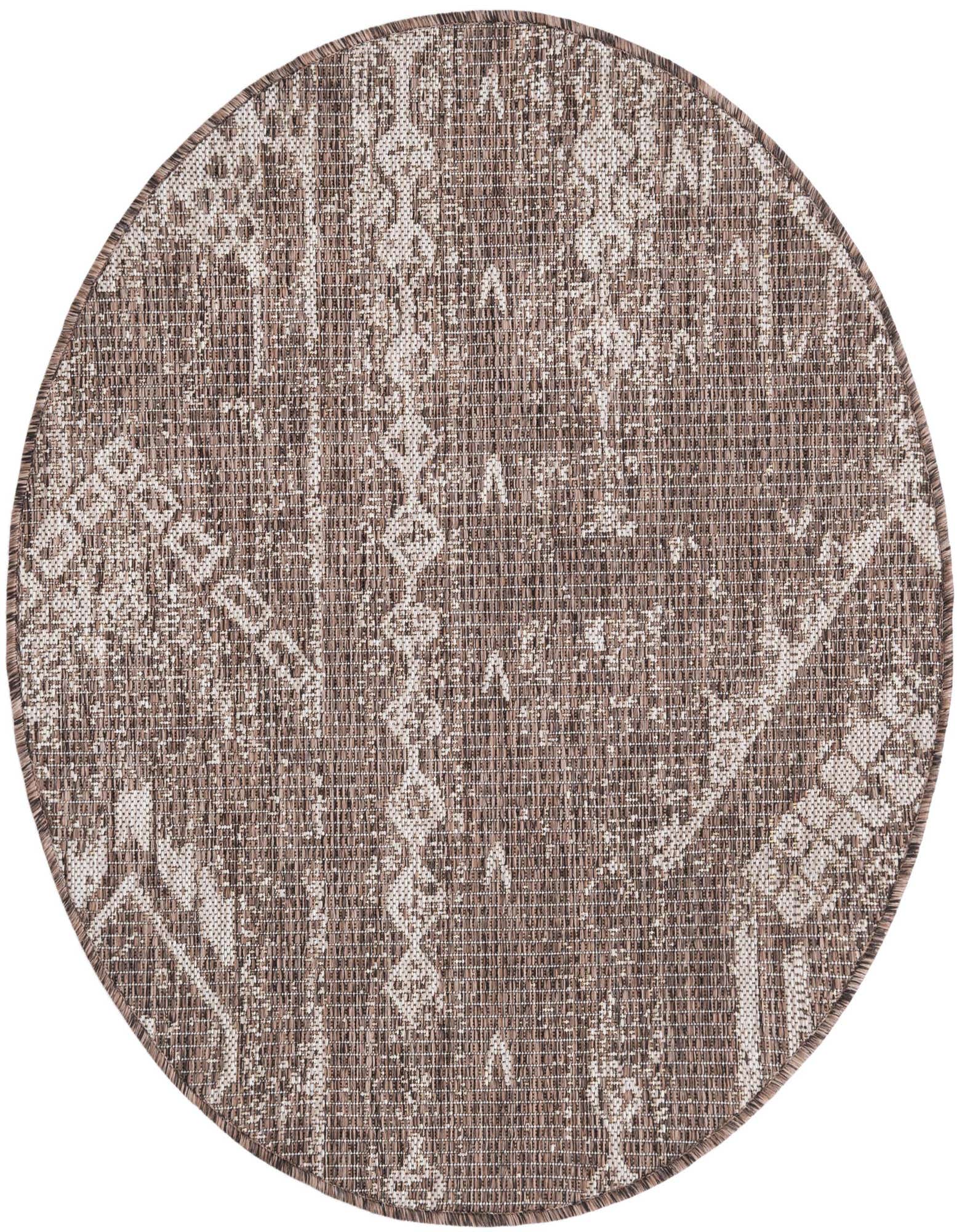 3' x 3' Easy-Clean Bohemian Indoor / Outdoor Round Rug
