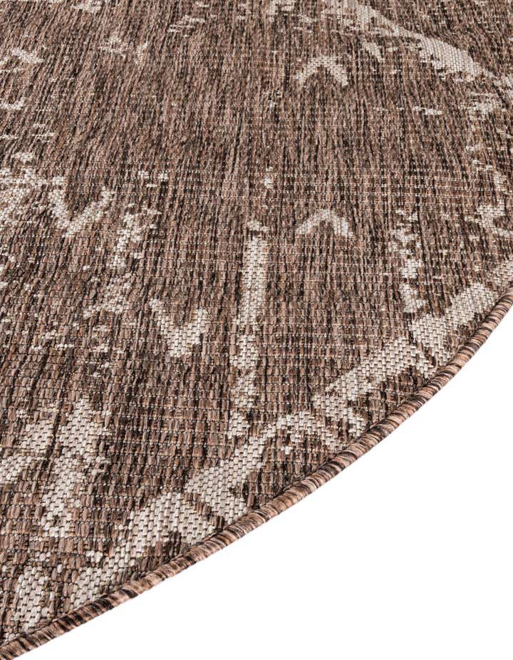 13' x 13' Easy-Clean Bohemian Indoor / Outdoor Round Rug