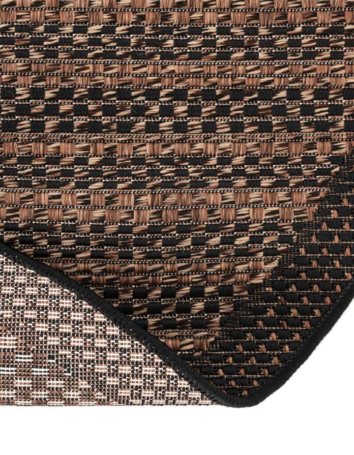 6' x 6' Easy-Clean Border Indoor / Outdoor Round Rug