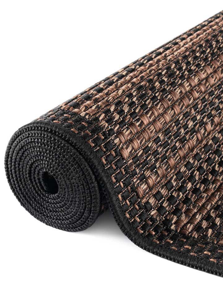 6' x 6' Easy-Clean Border Indoor / Outdoor Round Rug