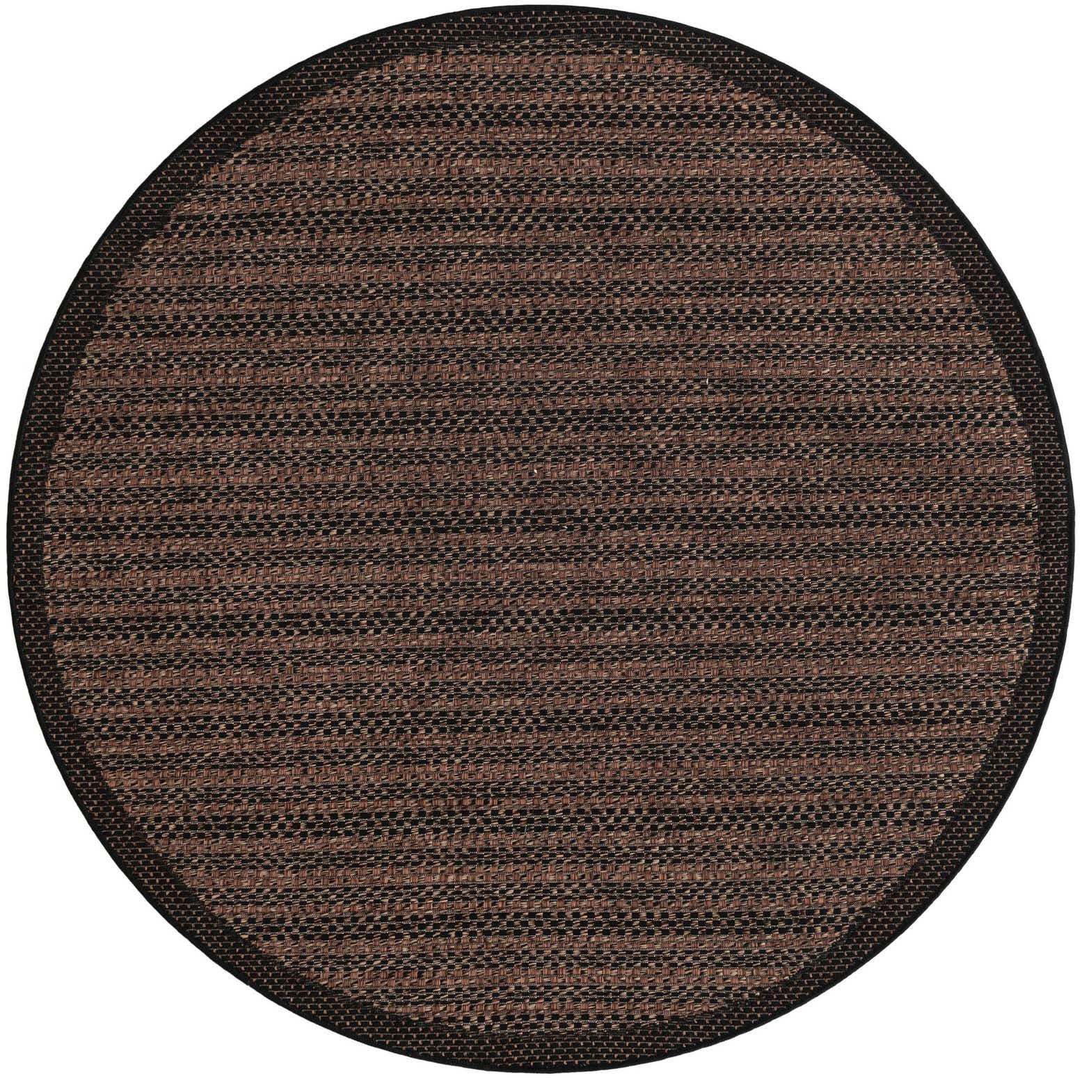 6' x 6' Easy-Clean Border Indoor / Outdoor Round Rug