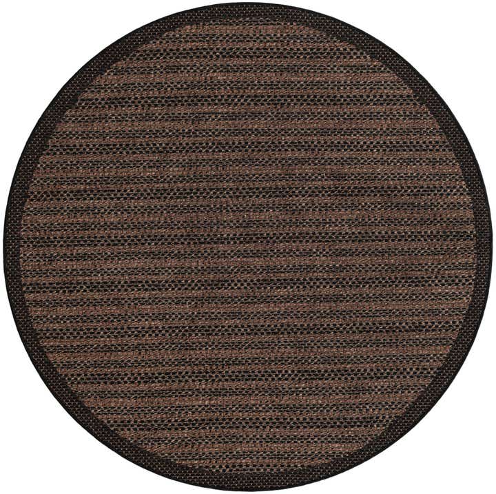 6' x 6' Easy-Clean Border Indoor / Outdoor Round Rug